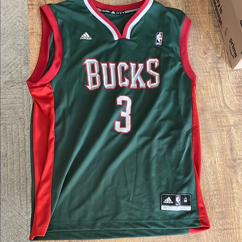 Adidas Green and Red NBA Jersey